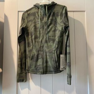 New Size 8 Lululemon Camo Hooded Define Jacket
